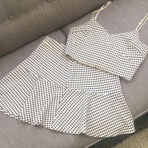 Lush Matching Set Skirt and Cropped Top Fits S/M